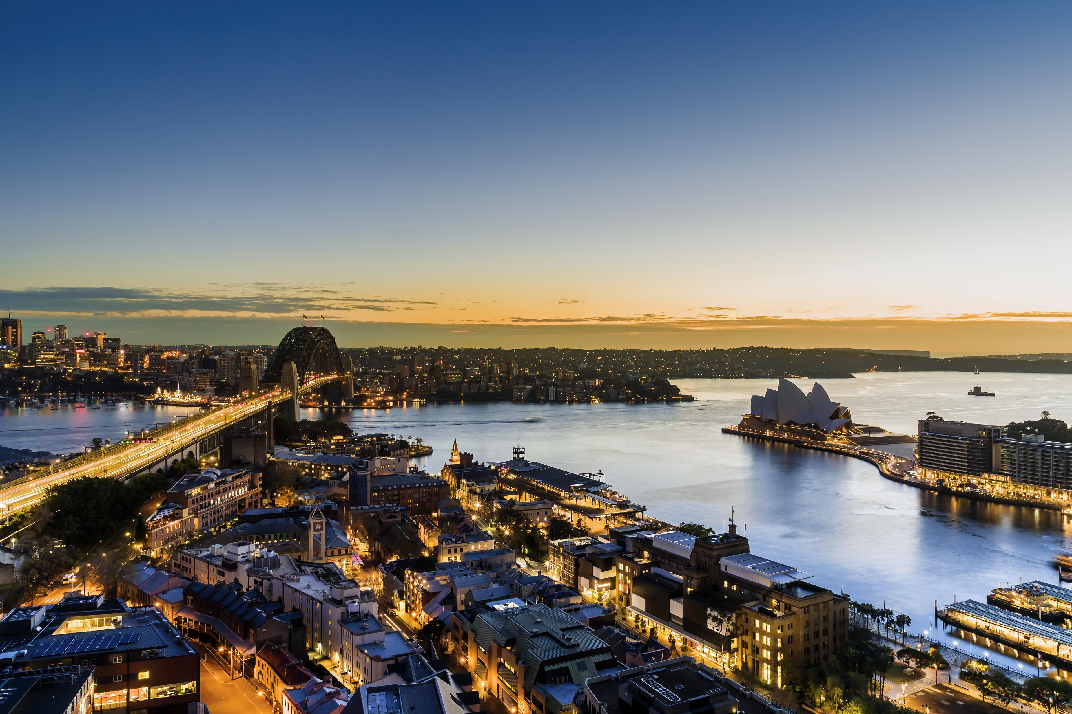 The Sebel Quay West Suites Sydney Sidney Exterior foto View of the city from the Westin Hotel
